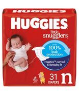 HUGGIES Little Snugglers Baby Diapers White 31 Count Size Newborn - €15,33 EUR HUGGIES Little Snugglers Baby Diapers White 31 Count Size Newborn - €15,33 EUR