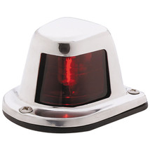 Attwood 1-Mile Deck Mount, Red Sidelight - 12V - Stainless Steel Housing - £37.16 GBP