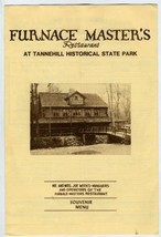 Furnace Master&#39;s Restaurant Menu Tannnehill State Park Alabama  - $21.76