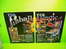 PINBALL MAGIC Pinball Machine Magazine Pull Out Trade Magazine Print Ad Retro   - £12.33 GBP