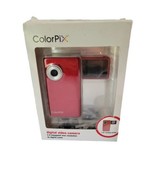 ColorPix Digital Video Camera Red 3.0 MegaPixel 4X Zoom Arcsoft USB New Open Box