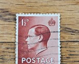 Great Britain Stamp King Edward VIII 1 1/2d Used Wave Cancel 232 - $1.89