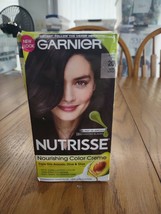 Garnier Nutrisse Black Tea 20 Soft Black Hair Color - £12.36 GBP