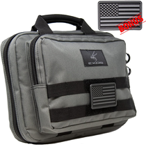 Double Pistol Soft Case Gun Handgun Firearm Padded Storage Carrying Bag ... - £35.27 GBP+