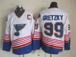 Blues #99 Wayne Gretzky Jersey Old Style Uniform White - £39.04 GBP