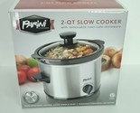 PARINI Cookware 2-QT Slow Cooker with Removable Oven-Safe Stoneware - BR... - £28.48 GBP