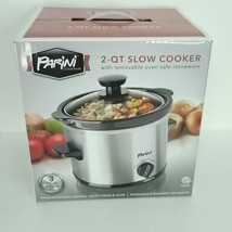 PARINI Cookware 2-QT Slow Cooker with Removable Oven-Safe Stoneware - BR... - $35.63