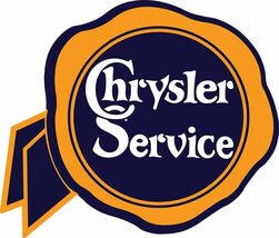 Chrysler Ribbon Advertising Plasma Cut Metal Sign - $59.95