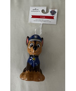 Hallmark Blue Paw Patrol CHASE Dog Decoupage Christmas Tree Ornament New - £10.99 GBP