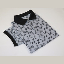 Men Sports Shirt DE-NIKO Short Sleeves Soft Modal Fashion Polo Shirt G1121 Gray image 6