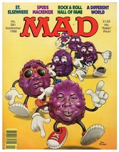 ORIGINAL Vintage 1988 Mad Magazine #281 California Raisins Spuds Mackenzie - £19.54 GBP