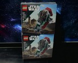 2x LEGO 75344 Star Wars Boba Fetts Starship Microfighter Set Ages 6+ - £15.74 GBP