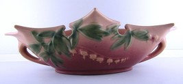 Vintage Roseville Bleeding Heart 384-14 Centerpiece Console Bowl USA 17” - £97.82 GBP