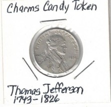 Charms Candy Token Thomas Jefferson 5 Cent - $11.29