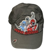 Disney Store Gray Power Rangers Embroidery Baseball Cap Hat Youth Small Medium - $9.89