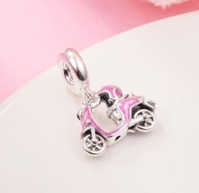 New Authentic S925 Pink Scooter Dangle Charm for Pandora Bracelet  - £9.42 GBP
