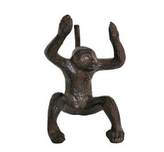Fun vintage brass or bronze monkey figurine - £9.61 GBP