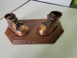 Vintage Bronze Baby Shoes Display For Award Or Photo Picture Frame?  - £31.32 GBP