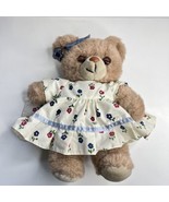 Russ Applause Vintage Mommy TEDDY WINKS Plush Bear 1987 Open Shut Eyes D... - £19.45 GBP