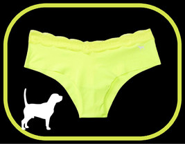 M L XL XXL Neon Yellow Electro Lace Waist PINK Victorias Secret Cheekster Panty - £8.64 GBP