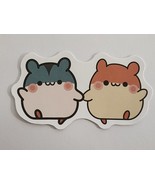 Two Hamster Like Rodents Holding Hands Sticker Decal Super Cute Embellis... - £1.83 GBP