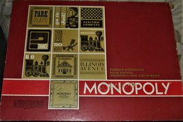Monopoly Board Game Vintage 1964 Parker Brothers Red Box w/Banker Tray (... - £35.97 GBP