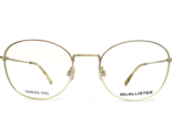 McAllister Eyeglasses Frames ML4500 710 GOLD Round Full Wire Rim 52-19-135 - $93.28