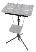 Rockville RLS67 Adjustable DJ Controller Tripod Stand w/ with Dual Trays - £72.97 GBP