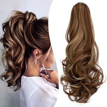 Claw Clip Ponytail Extension 18&quot; Clip in Wavy Ponytail Hair Extensions (... - £12.33 GBP