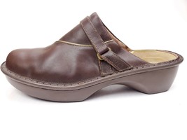 Naot FLORENCE Brown Leather Comfort Clogs Mules Slip On Shoes Size 40 N ... - £31.41 GBP