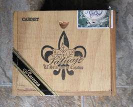 Tatuaje Reserva - Esteli Nicaragua Wooden Cigar Box - 5 7/8 x 4 7/8 x 4 1/8 - £8.87 GBP