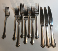 Pfaltzgraff 18/0 Stainless Silverware - CAPRI FROST - Flatware 11 Piece Set Lot - £14.67 GBP