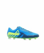 [EW9279F] Mens Peak FG Blue Fluorescent Green Firm Ground Soccer Cleats - $1,405.71 MXN