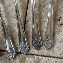4 Soup Spoons HER MAJESTY 1847 Rogers Bros, International Silverplate 2 Sets - £17.80 GBP