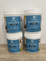 4 Pack Amazing Grass DIGEST Vegan Protein Powder + Probiotics, Tahitian Vanilla - $58.41