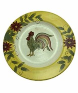 Vintage Gates Ware by Laurie Gates Rooster Flowers Stoneware Dinner Plat... - £7.61 GBP