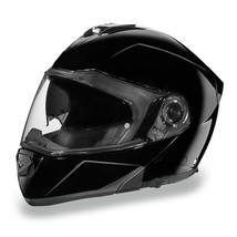 Daytona Helmets Glide DOT Gloss Black Modular Flip-Up Motorcycle Helmet MG1-A - £120.83 GBP+