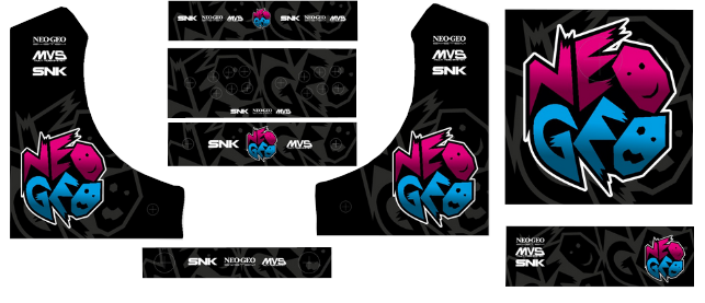 Neo Geo Black Bartop Artwork arcade Artwork/arcade graphics vinyl Bartop... - $51.30+