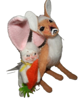 New 3&quot; Annalee Woodland Bunny &amp; Deer Friends 210123 $35 Ret Easter Spring Fawn - £22.67 GBP