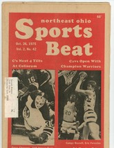 Northeast Ohio Sports Beat Oct 26 1975 - £18.37 GBP