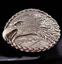 Vintage Eagle BUCKLE Patriotic - Silver American bird - Biker buckle - P... - £51.95 GBP