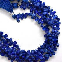 Naturel Lapis Lazuli 6x9mm Briolette Poire Forme Pierre Perles 8 &quot; Stran... - £48.96 GBP