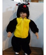Ladybug Costume Childs 3-4 Halloween Party 36” Hooded ( doll not included) - $21.85 CAD