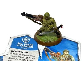 Heroscape Srgt Drake Alexander Jandar Human Unique Hero 110 points HS#145 - £3.95 GBP