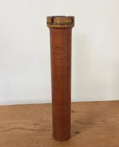 Vintage Antique Primitive Solid Wood Loom Tool Candlestick Taper Holder 10&quot; - £31.92 GBP