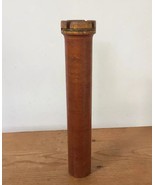 Vintage Antique Primitive Solid Wood Loom Tool Candlestick Taper Holder 10&quot; - £31.38 GBP