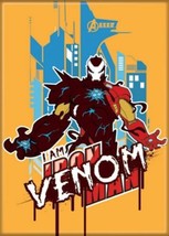 Marvel Maximum Venom Venomized Iron Man Art Image Refrigerator Magnet NE... - £3.11 GBP