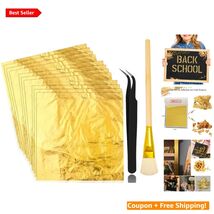 Imitation Gold Leaf Sheets - 150 Pcs, Perfect for Gilding &amp; DIY Crafts, ... - $20.74