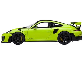Porsche 911 (991.2) GT2 RS Weissach Package Acid Green with Carbon Stripes 1/18 - £235.51 GBP