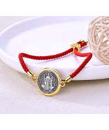Adjustable bracelet with Saint / Adjustable bracelet with Saint Benedict... - $16.84 CAD